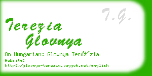 terezia glovnya business card